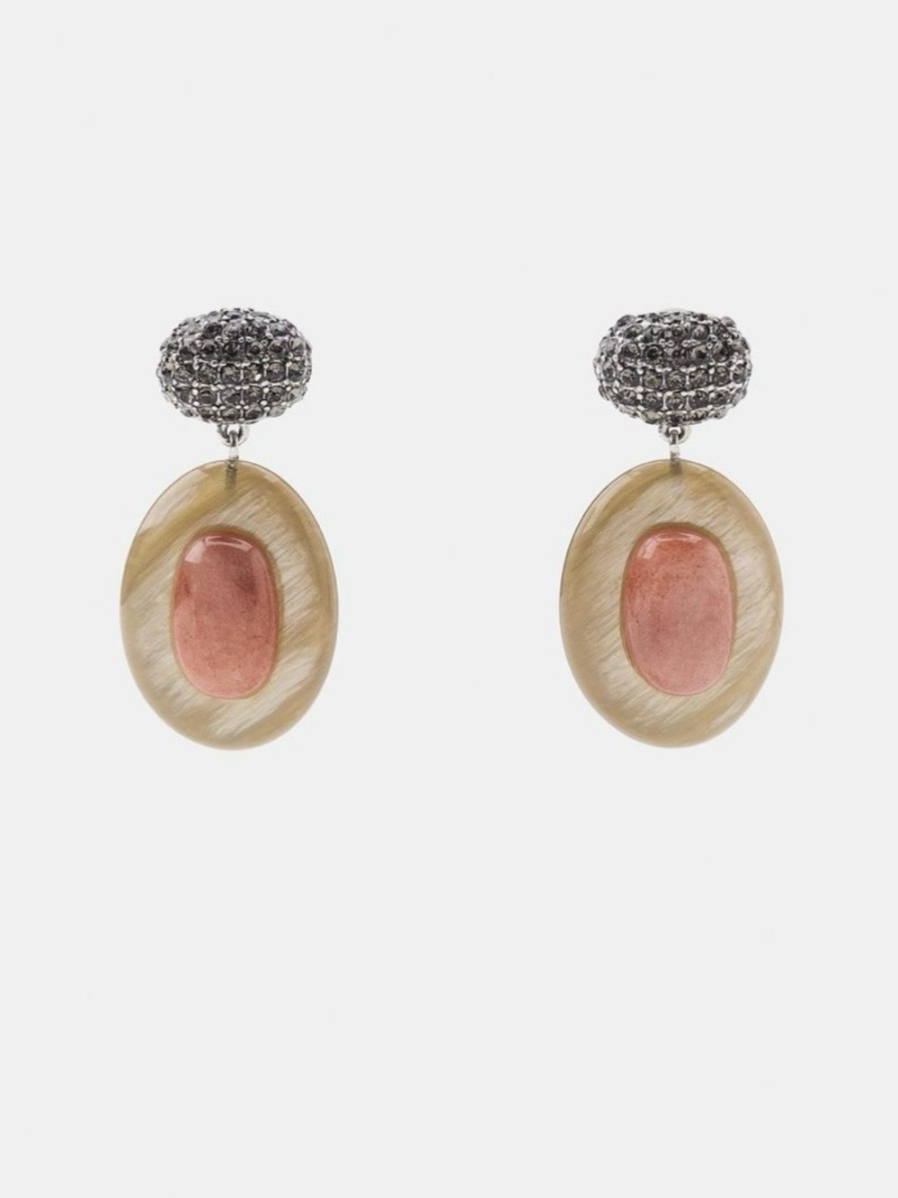 Zara Anthracite Gray Sparkly Stone Earrings. Brand new!